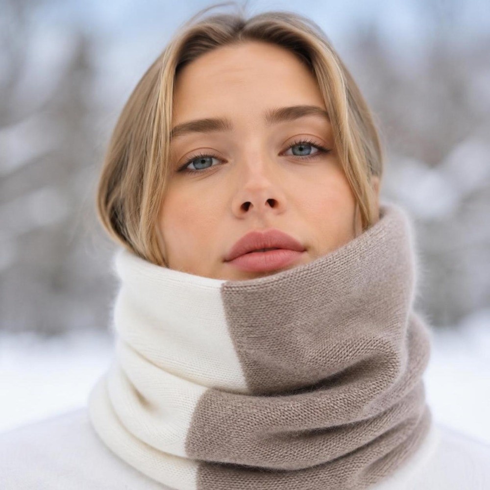 Écharpe infinie à coloris doux - Infinity Scarf Knit avis et prix
